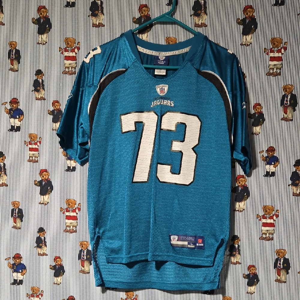 Jacksonville Jaguars Jersey BRITTON  #73 Reebok On Field Large 14-16